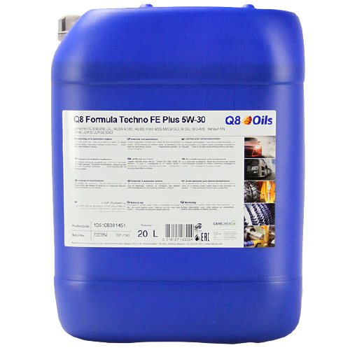 Моторное масло Q8 Formula Techno FE Plus 5W-30, 20л